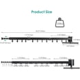 thumbnail image 3 of Wall Mounted Clothes Drying Rack, Folding Retractable Laundry Clothing Drying Rack, J Shape Hooks Clothes Hanger Rack, 3 of 8