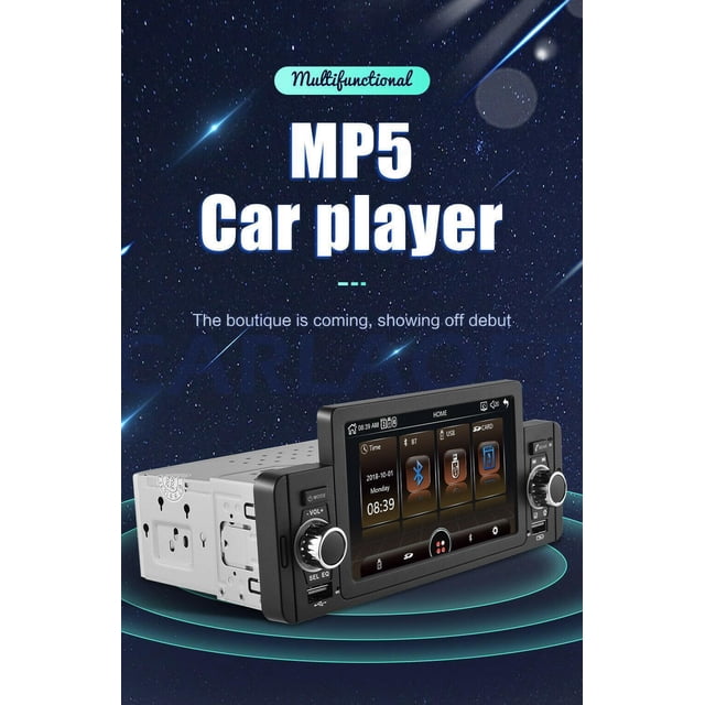 5-inch touchscreen single DIN car radio MP5 player dual USB Bluetooth mirror link-