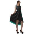 thumbnail image 2 of Moomaya Robes Asymétriques Sans Manches à Encolure Bateau pour Femmes, Robes Asymétriques Hautes-Basses, 2 of 4