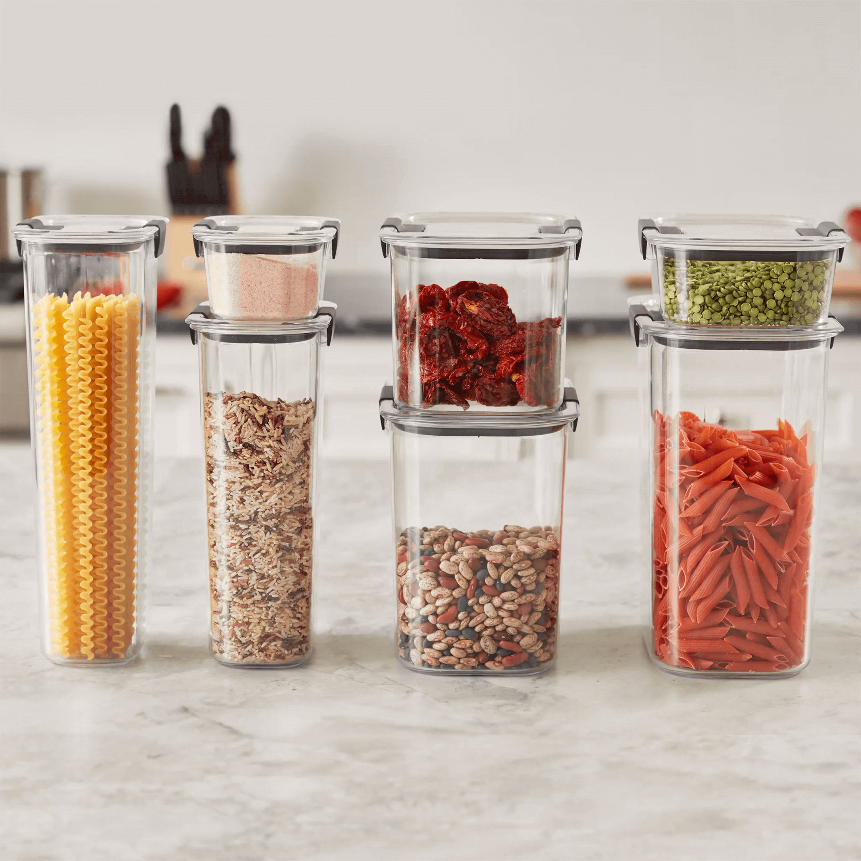 Récipient d’entreposage pour aliments hermétique pour garde-manger Rubbermaid Brilliance, 16 tasses (3,7 l), 1 unité