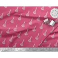 thumbnail image 2 of Soimoi Modal Satin Fabric Leaves & Floral Block Print Sewing Fabric Yard 42 Inch Wide, 2 of 3