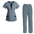 thumbnail image 1 of Women's Scrubs Set Scrub Top and Pants Scrubs Set, 1 of 3