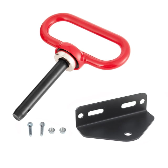 Tignapoo Heavy-Duty Magnetic Tractor Hitch Pin Set with 1500lb Pulling Force, Red & Black, Universal Fit for Lawn Mowers, ATVs, Trailers, and Utility Carts