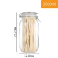 thumbnail image 3 of Transparent  Glass Snap Storage Jar Household Kitchen Sealed Jar Grain Storage Box Tea Tin Multi-purpose Containe, 3 of 3