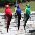 thumbnail image 3 of 35cm Artificial Parrot Animal Bird Lawn Model Ornament Yard Garden Decoration, 3 of 10
