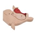thumbnail image 2 of Mini Wooden Rabbits Statue,  Handcrafted Cute Animal Shape Wooden Animal Ornament  For  Yard B11 R, 2 of 8