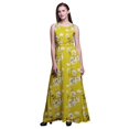 thumbnail image 1 of Bimba Robe Longue Décontractée Sans Manches à Col Rond pour Femmes à Imprimé Floral - Medium, 1 of 6