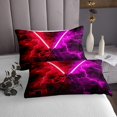 thumbnail image 3 of Erosebridal Teens Lightsaber Coverlet Set King, Futuristic Rectangle Bedding Set, Lightning Decor, 3 of 5