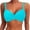 Blue, variant on Women's Underwire Push Up Bikini Top - Padded Swimsuit Top with Adjustable Straps & 3-Gear Back Hook - 2025 Bathing Suit Tops (S-XXL)