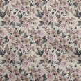 thumbnail image 1 of oneOone Cotton Flex Light Brown Fabric Floral Retro Craft Projects Decor Fabric Printed By The Yard 40 Inch Wide, 1 of 5