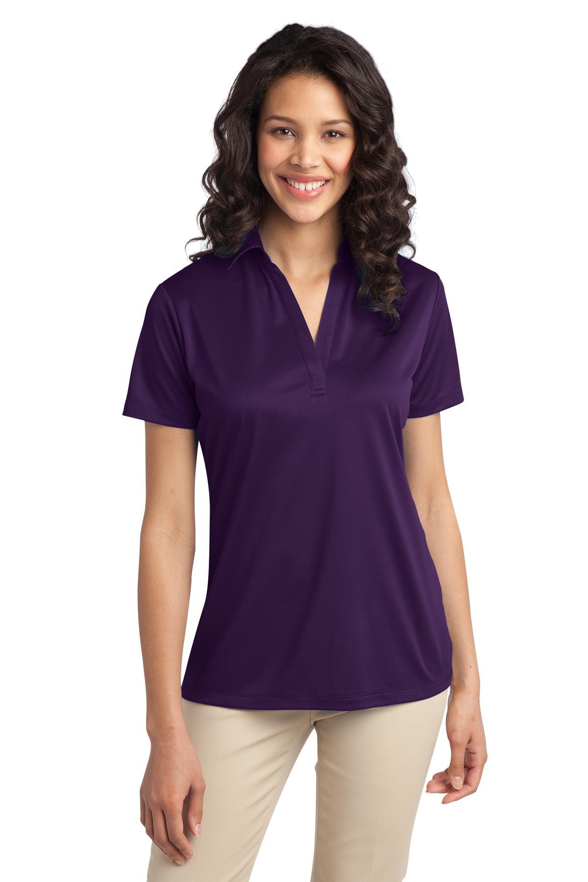 Port Authority Polo pour Femmes Silk Touch Performance TTG Violet Vif
