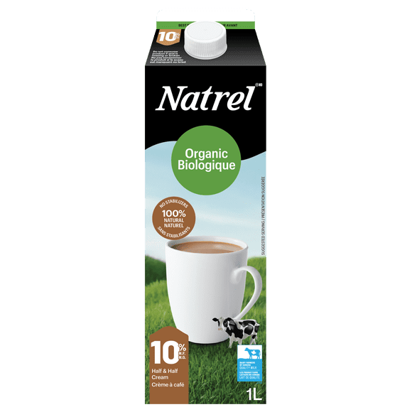 Natrel Organic 10% Half & Half Cream 1L