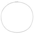 thumbnail image 5 of Collier chic en chaîne rolo rectangulaire de Miabella en argent sterling, 5 of 5