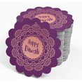 thumbnail image 4 of Inkdotpot Pack Of 50 Real Rose Gold Foil Paper Tags Happy Diwali Favor Hang Tags, 4 of 6