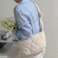 thumbnail image 4 of LinYooLi Quilted Tote Bags for Women Lightweight Quilted Padding Shoulder Bag Down Cotton Padded Large Tote Bags Lattice, 4 of 6