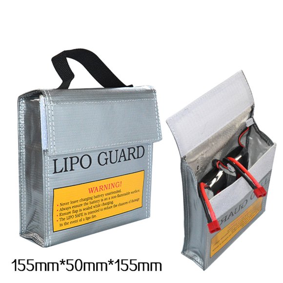 Fireproof Battery Guard Bag 155x50x155mm for Helicopter Models