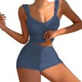 thumbnail image 1 of Women's Summer Short Set 2 Piece Sexy Ruffle Crop Camisole Babydoll Tops and Boxer Shorts Set, 1 of 4