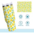 thumbnail image 4 of Gobelet de 30 oz avec Poignée, Couvercle et Paille, Gobelet d'Eau Isolé, Tasse d'Eau en Acier Inoxydable, Tasse Bouteille Réutilisable, Compatible avec Porte-Gobelet, Citron Jaune, 4 of 6