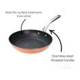 thumbnail image 3 of Starfrit The Rock Classic Non-Stick 11-inch Fry Pan - Durable Forged Aluminum - Oven Safe - Easy to Clean - Copper, 3 of 4