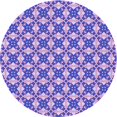 thumbnail image 1 of Ahgly Company Tapis d'Intérieur Ronds de Style Transitionnel Lavables à la Machine, Rose Blush, 8 Pieds Rond, 1 of 7