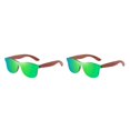 thumbnail image 3 of Decodeary Protection Bois Mode Lentille Colorée Options Monture Légère Vert 2 Ensembles, 3 of 6