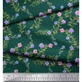 thumbnail image 3 of Soimoi Polyester Crepe Fabric Dot,Leaves & Floral Print Fabric by The Yard 42 Inch Wide, 3 of 3