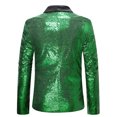 thumbnail image 3 of TIMIFIS Men's Sequin Blazer Fashion Button Lapel Suit Jacket Dinner Prom Performance Costumes Slim Blazer, 3 of 7