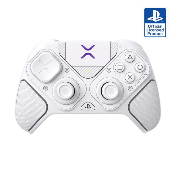 Turtle Beach Victrix Pro BFG Reloaded Wireless Modular Gaming Controller for PlayStation 5, PlayStation 4, PC; Fightpad Module, Hall-Effect Thumbsticks/Triggers, Remappable Buttons - White