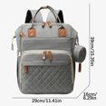 thumbnail image 2 of TopLLC Taie d'Oreiller, Sac pour Maman Grande Capacité Sac à Dos de Rangement Multifonction Portable pour Maman Sac à Dos Léger pour Maman à Compartiments Multiples et Sac pour Bébé pour Sortir Paquet pour Maman Grande Capacité, 2 of 4