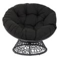 thumbnail image 3 of OSP Designs BF25292-BK Papasan Chair with 360-degree Swivel, Black Cushion Frame, 3 of 7