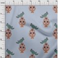 thumbnail image 2 of oneOone Georgette Viscose Fabric Leaves|Bird & Floral Block Decor Fabric Printed BTY 42 Inch Wide, 2 of 4
