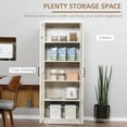 thumbnail image 4 of HOMCOM Kitchen Pantry Cabinet with Adjustable Shelves for Dining Room, 4 of 9