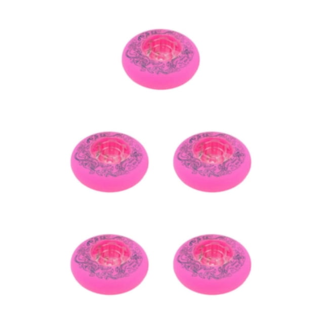 Dalazy 2piece Silent Grip And Enhanced Support - Inline Roller Skate Wheel For Freestyles Scroll Enhanced pink 76mm 5Set