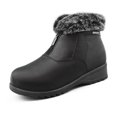 thumbnail image 1 of Comfy Moda Bottes d'Hiver pour Femmes en Cuir Imperméables avec Semelle Antidérapante LONDON, 1 of 7