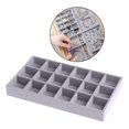 thumbnail image 4 of Milaget Velvet Jewelry Display Tray Earrings Bracelets Storage Organizer 18 Grids, 4 of 9