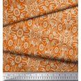 thumbnail image 3 of Soimoi Poly Georgette Fabric Floral & Moroccan Damask Print Sewing Fabric Yard 52 Inch Wide, 3 of 3