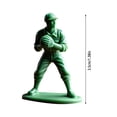 thumbnail image 2 of Binwennn Interesting Green Baseball Soldier Character Classic Toy Set Baseball Player Statue Novel Mini Soldier Statue Suitable For Home Desktop Decoration Clerks Action Figures Stick Bots Dinosaurs, 2 of 3