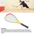thumbnail image 3 of Training Squash Racquet, 23in Gift Shock Absorption Large Racquet Face Lightweight Aluminum Alloy Structure Soft Junior Squash Racket  for Playground for Kids, 3 of 7
