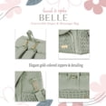 thumbnail image 4 of Hannah & Sophia Belle Convertible Diaper Backpack & Messenger Bag, Sage Green, 4 of 10