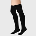 thumbnail image 3 of TIEVOSA Thigh High Compression Socks for Women & Men Circulation Over The Knee High Stocking（Black）, 3 of 5