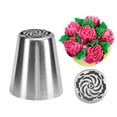 thumbnail image 3 of Hearth & Gear Piping Nozzles Flower Frosting Nozzle Piping Tips Flower Piping Tips For Large Frosting Piping Kit Icing Bags And Tips Set Bags And Tips Cupcake Decorating Kit Cookie Baking Tool Happy, 3 of 3