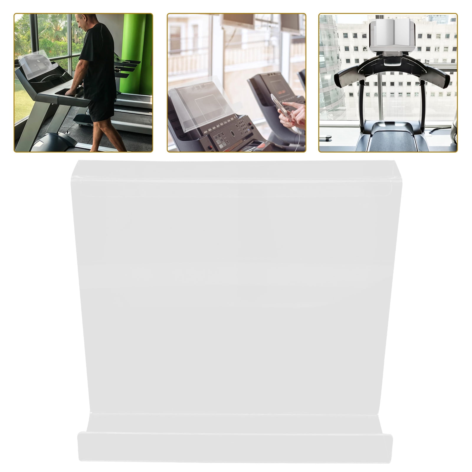 HIAKDOFT Ereader Treadmill Minimalist Fashionable Sleek and Modern White Book Support 1Set