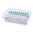 thumbnail image 2 of 320pcs Double-ended Toothpick Soft Silicone Tooth Picks Floss Interdental Brush Stick Hygiene Tools (Green), 2 of 10