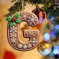 thumbnail image 4 of Rwnbm 26 Letters Christmas Tree Decoration Pendant Christmas Tree Ornaments Personalized DIY Christmas Ornaments Christmas Decoration Xmas Tree Hanging Decor Feature, 4 of 4