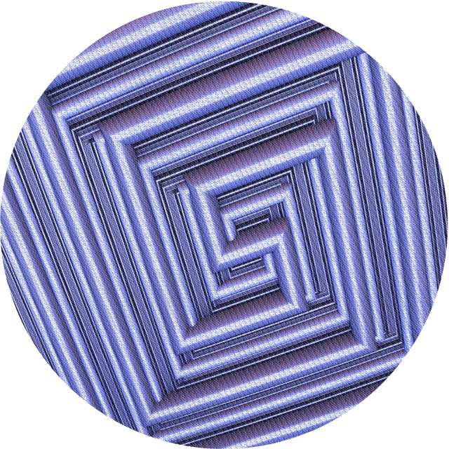 Ahgly Company Machine Washable Indoor Round Transitional Deep Periwinkle Purple Area Rugs, 5' Round