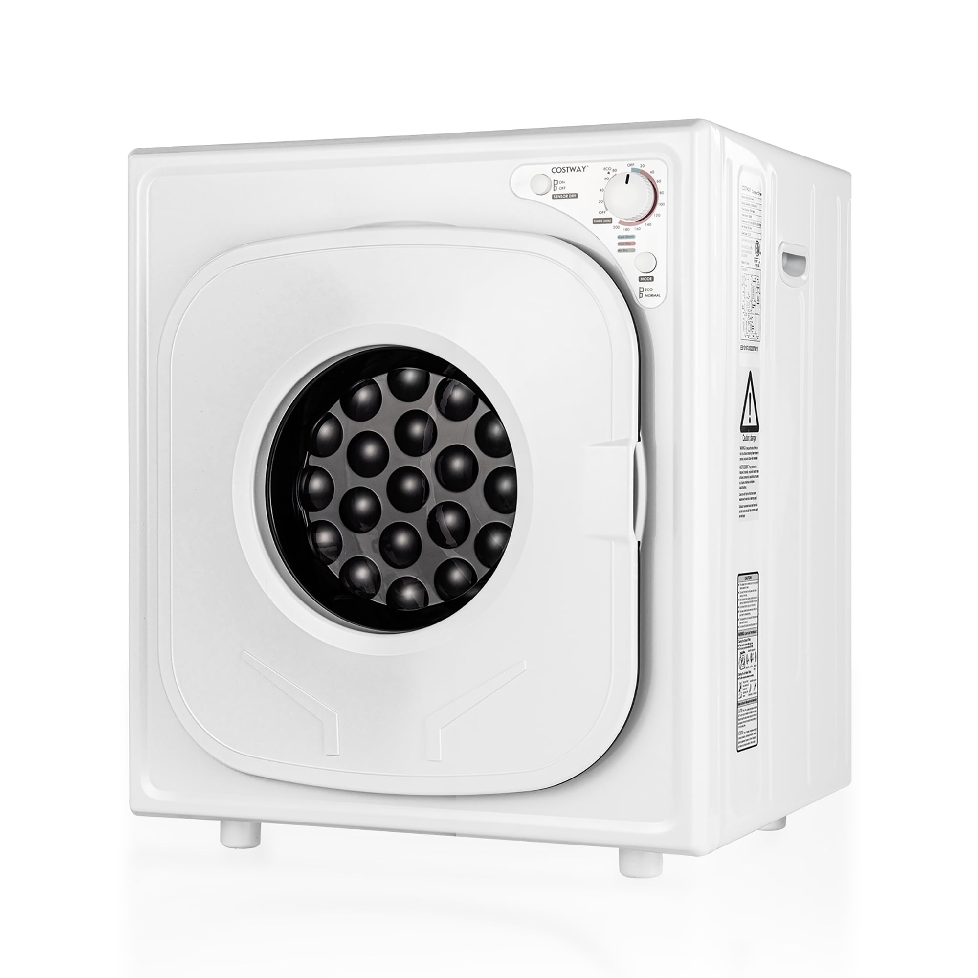 Sèche-linge électrique compact Costway 1500W en acier inoxydable 13,2 lb