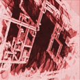 thumbnail image 1 of Ahgly Tapis d'Intérieur Lavable en Machine Carré Transitionnel Rouge Canneberge, 4 Pieds Carré, 1 of 7