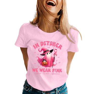 Fgnfyis T-Shirts pour Femmes T-Shirt Graphique Vêtements Été Haut à Manches Courtes T-Shirts pour Femmes Rose Pâle L