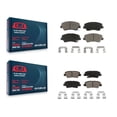 thumbnail image 1 of CMX Front Rear Ceramic Brake Pads Kit for Car Hyundai Elantra Accent Kia Rio GT Forte Veloster Forte5 Coupe Koup KCX-100062, 1 of 9