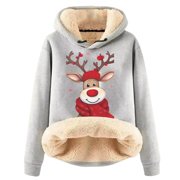 2025 Women's Christmas Print Women's athletic Hoodies Fleece Hoodie Women Sweat Shirts Zip Sweatshirt Womens Long Zip Sweatshirt Hoodie Womens Sweatshirts Pullover